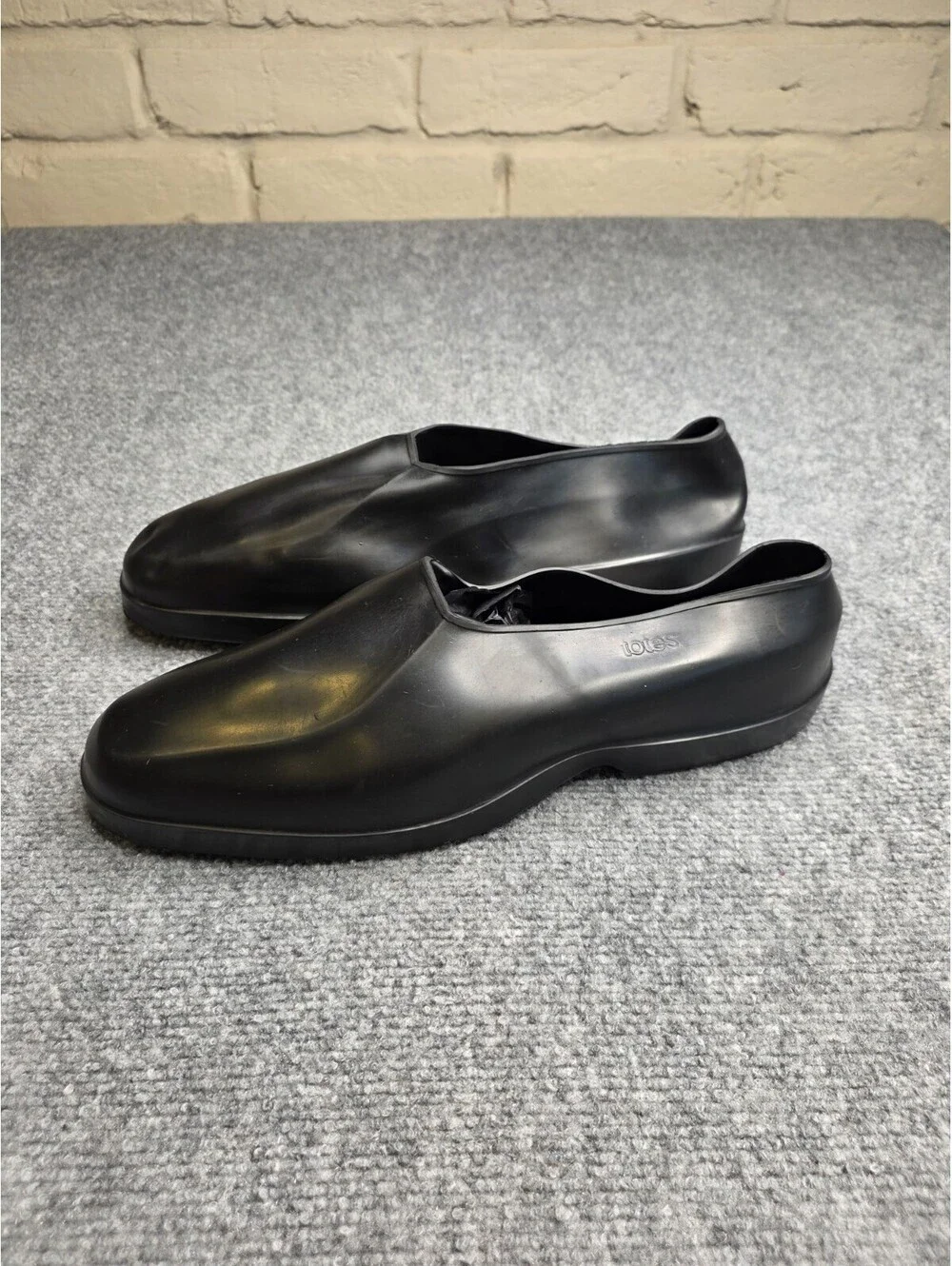 VTG Totes Natural Rubber Overshoes Galoshes Black Mens Size XL Extra Large NWOT